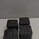 Bed Risers Furniture Risers Heavy-Duty Rectangular Adjustable Block Lift to 3 inches and 4.3 inches Desk, Sofa, Chair Legs, Refrigerator, Washing Machine Support up to 4000 pounds (two layers 3inches, Black-square)