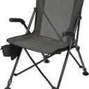 KEMIMOTO Hunting Blind Chair 360 Degree Silent Swivel, 300 Lbs Height Adjustable Quick Folding Portable Comfortable Hunting Deer Fishing Ground Chair (Brown-not Swivel)