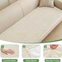 Foxdecor Couch Arm Covers, Armrest Cover for Sofa, Non Slip Chair Arm Covers, Furniture Covers Couch Protector Set of 2pcs. (White, 24"x28")