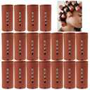 Extra Large 18 Pcs Perm Rods, Jumbo Size 3.25in/8.25cm Hair Rollers for Natural & Long Hair, Cold Wave Rods for Curling & Perming, Home Hairdressing Tools, Brown