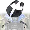 MANCANL Motorcycle Winglet Fairings for Yamaha YZF-R7 (2021-2024) - Spoiler Wing for Yamaha R7 Winglets, Durable ABS Plastic Easy Installation of Yamaha R7 Fairings (Bright Black Carbon Fiber)