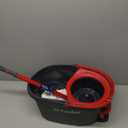 O-Cedar EasyWring Microfiber Spin Mop, Bucket Floor Cleaning System, Red, Gray, Standard