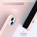 AOTESIER Magnetic for iPhone 13 Mini Case, [Compatible with MagSafe][Military Shockproof Protection] Silicone Case with Soft Microfiber Lining, Camera & Screen Protection 5.4 inch, Chalk Pink