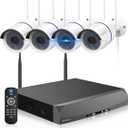 Dual Antenna Enhanced & 100FT Night VisionOutdoor Wireless Security Camera System, WiFi Cameras, Home Video Surveillance Systems, Surveillance DVR Kits