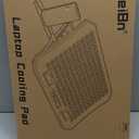 KeiBn Laptop Cooling Pad, Gaming Laptop Fan Cooling Pad with 9 Quiet Fans, RGB Laptop Cooler for 15.6-17.3 Inch, Cooling Pad for Laptop with 7 Height Stands, 2 USB Ports, Phone Stand-Purple