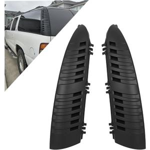 KUAFU Rear D-Pillar Molding Trim Compatible with 2000-2006 Chevy Chevrolet Tahoe Suburban Yukon Applique Pair Quarter Panel Replacement for 15764012 15765114