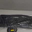 Wireless Keyboard and Mouse Combo, Full-Sized 2.4GHz Wireless Keyboard with Comfortable Palm Rest and Optical Wireless Mouse for Windows, Mac OS PC/Desktops/Computer/Laptops (Black)