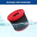 2 Pack 49-90-1900 Replacement HEPA Filter Compatible with Milwaukee Cordless M18 Vacuum 0780-20 0880-20, with 6 Foam Sleeve Filters 1 Brush