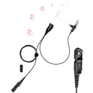 XPR 3500e XPR 3300e Earpiece with Mic Compatible with Motorola Radios XPR 3300e XPR3500 XPR3300 XPR3300e XPR3500e XPR3300 XPR3500, Acoustic Tube Headset with PTT Microphone,Surveillance Headset