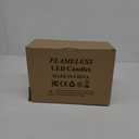 Flameless Waterproof 2.2" x4" 4" 5" 5" 6" 6" 7" 7" Pillar Candles with Remote Control and Timer, LED Battery Operated Plastic Ivory Pack of 8 Outdoor Flickering Warm Light