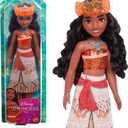 Mattel Disney Princess Toys, Moana Fashion Doll, Sparkling Look with Brown Hair, Brown Eyes & Hair Accessory, Inspired by the Movie