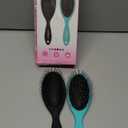 Air Cushion Detangling Hair Brush - 2 Pack Detangler Hairbrush with Ultra Soft Bristles for Effortless Tangle Removal - For Wet Dry Damaged Curly Hair for Women Men Boys Girls Kids - Black & Green