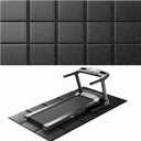 Treadmill Mat for Carpet &Hardwood Floors 79x39, Treadmills Mat, Mat for Under Treadmill/Walking Pad/Exercise Bike on Carpet, Hardwood Floors Protectior, Non-Slip, Waterproof, Noise Shock Absorption, Black