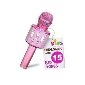 Move2Play, Kids Karaoke Microphone | Includes Pre-Loaded Songs & Bluetooth | Kids Birthday Party Gift | Toy for All Ages 2, 3, 4, 5, 6+ Year Old Girls, Boys & Toddlers