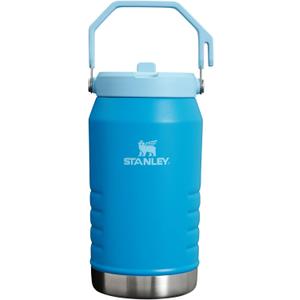 Stanley IceFlow Flip Straw Jug with Handle 64 oz| Twist On Lid and Flip Up Straw | Leak Resistant for Travel and Sports | Insulated Stainless Steel | BPA-Free | Azure