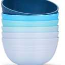 Homestockplus Set of 6 Unbreakable Soup Bowls, 34 Ounces Big Bowls Microwave and Dishwasher Safe BPA-Free Bowl for Cereal, Salad, Soup, Ramen,Oatmeal Apply to Kitchen, Dishwasher & Microwave Safe