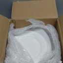 Marspark 12 Pcs 9 Inches Ceramic Painting Plate White Ceramic Plates with 12 Sets of 12 Colors Paint 12 Sets of 2 Brushes Porcelain Painting Craft Set for Family Gatherings Activities Art Supplies