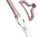 Conair Double Ceramic -Inch Curling Iron with Claw Clip, -Inch Barrel Creates Tight Curls, Hair Curler for Use on Short, Medium, & Long Hair, White/Rose Gold