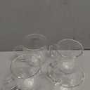 CNGLASS Large Glass Coffee Mugs 17oz, Double Walled Insulated Clear Coffee Cups with Handle, Clear Espresso Mugs for Cappuccino, Latte, Tea Bags, Hot and Cold Beverages, Set of 4