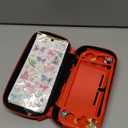 Xinocy for Nintendo Switch for Switch Lite Carrying Case - Cute Kawaii Design for Switch Lite Travel Cases Portable Storage Carry Protective Hard Shell for Women Girls Boys Teens, Red