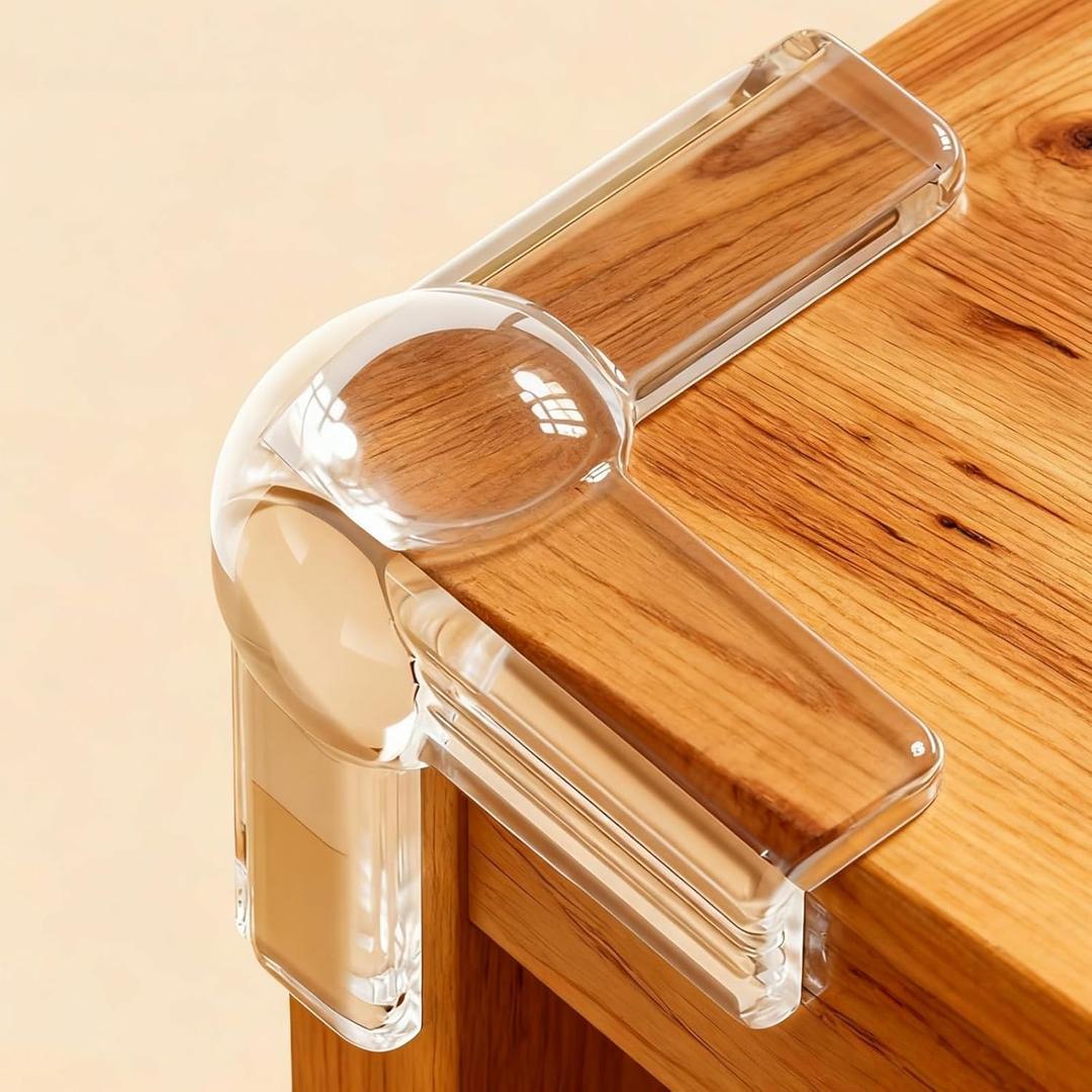 Table Corner Covers Baby Safety Corner Protector Baby Corner Protector Guards Child Proof Corner Guards Edge Protectors for Furniture Baby Proof Corners Coffee (1.57"L x 1.57"W x 1.57"T, 16, Count)