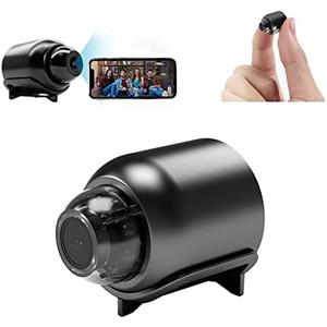 Flashstar Mini WiFi Camera 1080P HD Night Vision Included Motion Detection Remote Monitoring 160° Wide Angle Micro Baby Monitor for Home Office Store Warehouse (1Pcs)