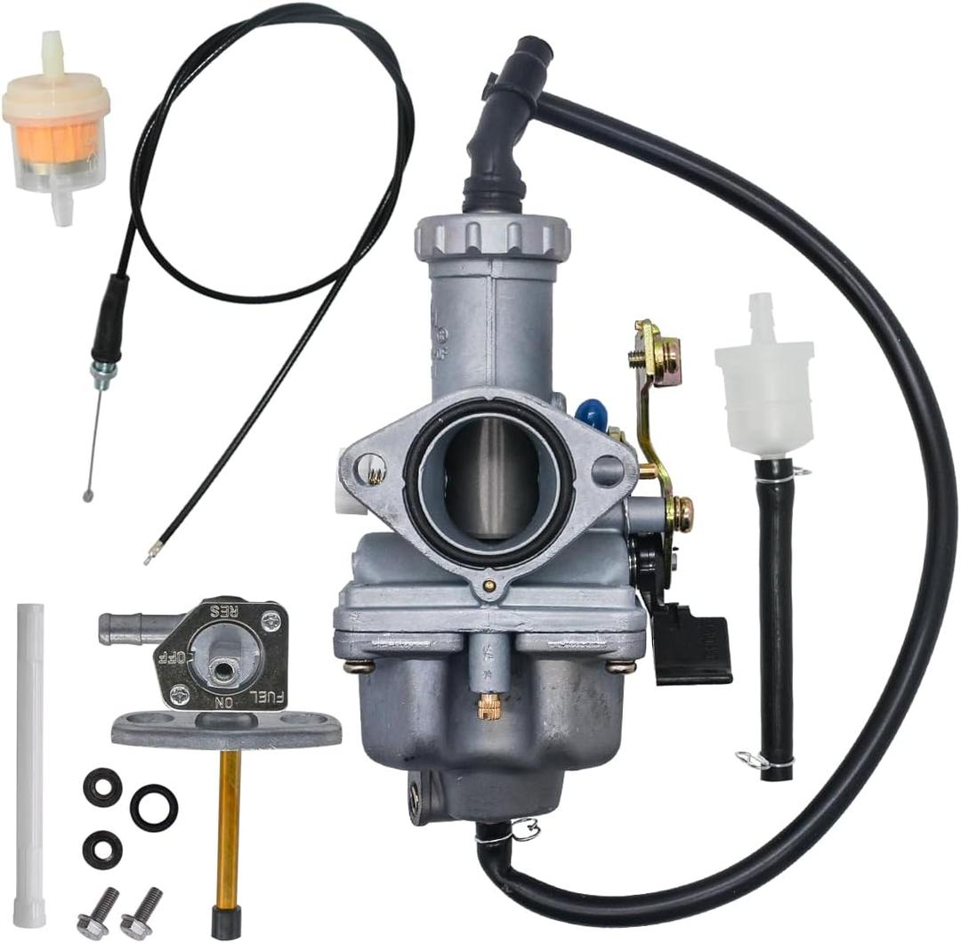 Carburetor Fit for Honda TRX250EX TRX 250Ex Sportrax 250 2001-2008 16100-HN6-003 With Throttle Cable Fuel Tank Petcock Valve
