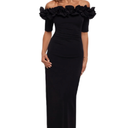 Xscape Women's Long Off The Shoulder Scuba Crepe Dress, Size 12