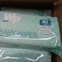 WIPESPLUS Baby Wipes Fragrance Free for Babies and Kids, 80 Count 12 per box
