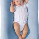 Baby Lounger for Newborn 0-24 Months, Infant Nest Sleeping for Baby in Bed, Soft Breathable Washable Newborn Lounger for Baby (Blue,0-12 Months)
