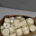 Crenovo Tea Lights Candles 100 Pack, Natural Soy Wax Tealights Candles Bulk 6 Hours Non-Toxic, Long Burning, Unscented Small Votive Cup Candles for Wedding, Party, Dinner, Emergency