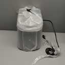 AGLUCKY Nugget Ice Makers Countertop,35Lbs/24H,Portable Pebble Machine with Soft Chewable Ice,One-Click Operation,Self-Cleaning Function for Home/Kitchen(Stainless Steel Black)