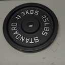 2-Inch Olympic Cast Iron Weight Plate for Strength Training & Weightlifting, Multiple Sizes