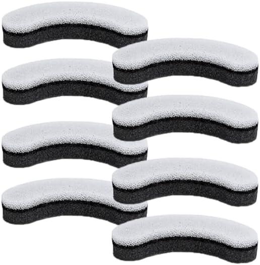 8X WF050 WF100 WF210 Cat Fountain Filter Replacement Arc-Shaped Triple Filtration Cat Water Filter Compatible NPET Automatic Pet Water Fountain