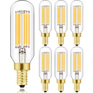 Leools E12 LED Bulb Dimmable 6W Equal 60 watt Light Bulb Soft White 3000K T6 T25 E12 Candelabra Bulb 60 watt for Chandeliers, Ceiling Fan, Pendant, Wall Sconces AC120V 600LM e12 Light Bulb, 6 Pack