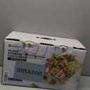 5-Pack Borosilicate Glass Containers with Tempered Lids, 35.2oz/4.4 Cup Airtight Meal Prep Set, Microwave/Freezer Safe (Blue)