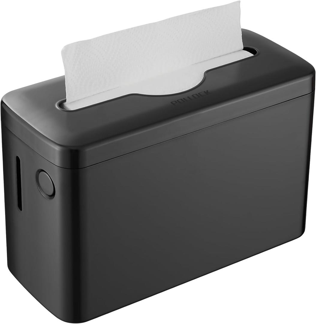 Paper Towel Dispenser Countertop, Multifold Trifold Paper Towel Holder, Hand Towel Dispenser, Commercial Paper Towel Dispenser,Paper Towel Holder for Home Kitchen Restaurant (5857x-black)