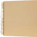 potricher 12 x 12 Inch Large DIY Scrapbook Photo Album 80 Pages Thick Kraft Blank Yellow Paper Memory Book for Wedding and Anniversary Family (Yellow, 12 Inch)
