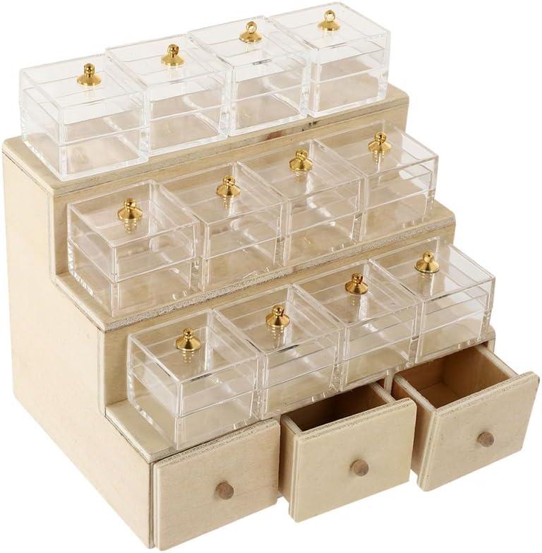 Dollhouse Candy Display Box Miniature Wooden Drawer Shelf Model Mini Cabinet Fruit Display Rack Furniture Accessories 1: 12 Doll House Decor