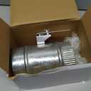 Therwen Backdraft Damper Duct Manual Volume Damper with Sleeve Galvanized Sheet Adjustment Airflow Ducting Branch HVAC Air Balancing for Range Hoods, Fans(1 Pc,4 Inch)