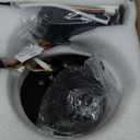 52" Lighted Ceiling Fan, Solid Wood Ceiling Fan, with Remote Control and DC Motor, 5 Blades, Suitable for Living Rooms, Bedrooms, Farmhouses, Hallways, Indoor and Outdoor Ceiling Fans - Black + Walnut