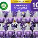Air Wick Plug in Scented Oil Refill, 10ct, Lavender & Chamomile, Air Freshener, Essential Oils, Eco Friendly