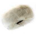 Faux Fur Headband for Women Elastic Fuzzy Thick Earmuffs Winter Headwrap Ear Muffs Furry Ear Warmers Cold Weather (Apricot)