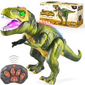 JOYIN Robot Dinosaur Toy for Kids Boys 3+ Big T.rex with Light and Realistic Roaring Sound, Remote Control Walking & Dancing Dinosaur, Electronic Steam Toy, Birthday Gift for Kids Boys Girls