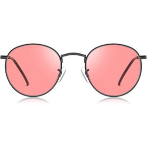 Fluorescent-41 Pink Tinted Blue Light Blocking Glasses for Migraine, Light Sensitivity, Photophobia JF5002