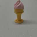 Smily Mia Ice Cream Cone Baby Teething Toys, Water-Filled Freezable Teether for Babies&Infants, Teething Relief for 0-18 Months, Not-Too-Cold-to-Hold Freezer Teether for 3-6 6-12Months, Peach Pink