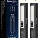 Banral Rechargeable Magnetic Small Flashlights High Lumens - Super Bright Powerful LED Tactical USB C Flashlight, 8 Modes, Dual Button Waterproof Pocket Flash Light for Emergency, Car (2, Black)