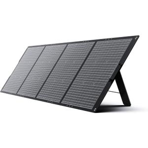 GROWATT 200W Portable Solar Panel for Power Station, 24V Foldable Solar Charger with Adjustable Kickstands, Universal Connector, Water & Dustproof for Outdoor Camping RV Off Grid System