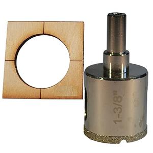 1 3/8" Diamond Hole Saw For Granite Countertops 1 3/8 in Diamond Hole Saw For Porcelain Tile Shower Pipe Faucets 1 3/8 inch Diamond Hole Saw For Shower Installation 1 3/8" Glass Hole Saw For Aquariums