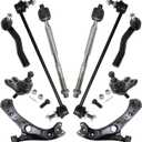 TRQ Front Steering & Suspension Kit Compatible with 2016-2022 Toyota